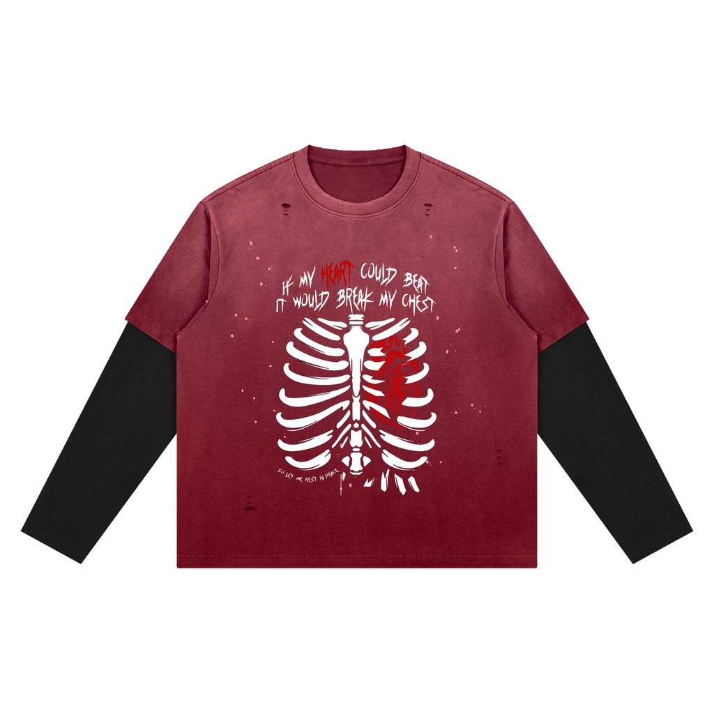 Additional product image of Unimaginative Once More vintage-wash long-sleeve tee