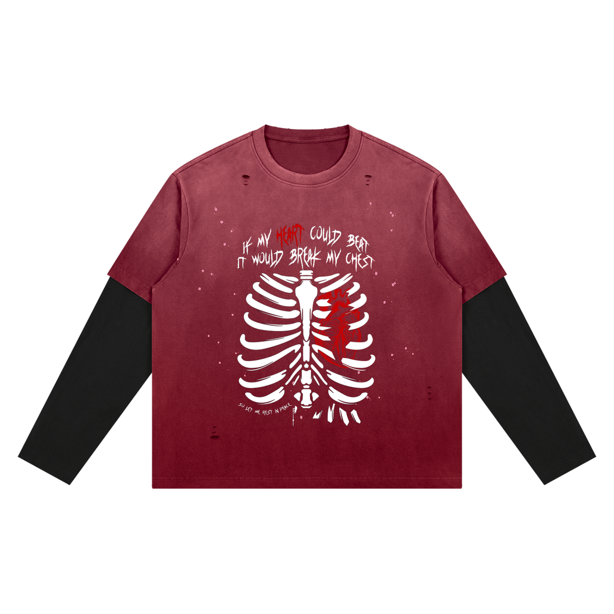 Additional product image of Unimaginative Once More vintage-wash long-sleeve tee