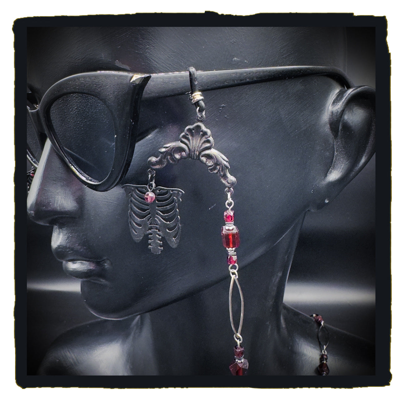 The Garnet in My Chest eyewear chain