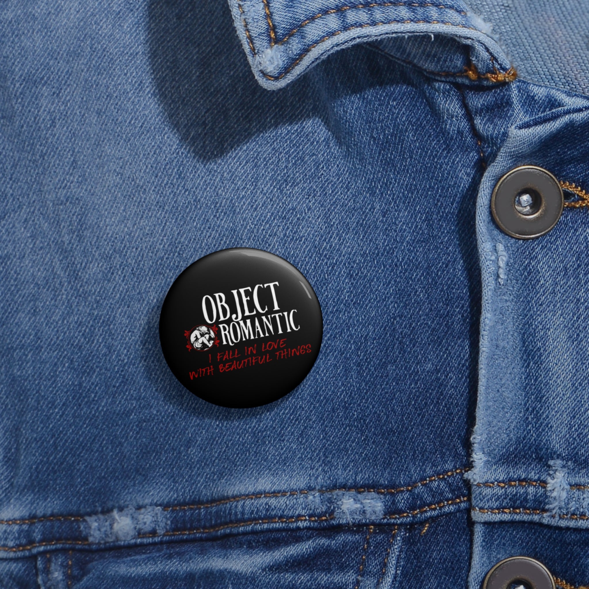 Object Romantic Custom Pin Buttons
