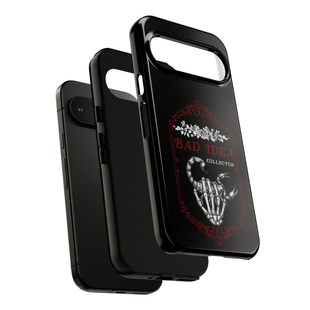 Phone Case — "Bad Idea Collector" Skeleton Heart Protective Case