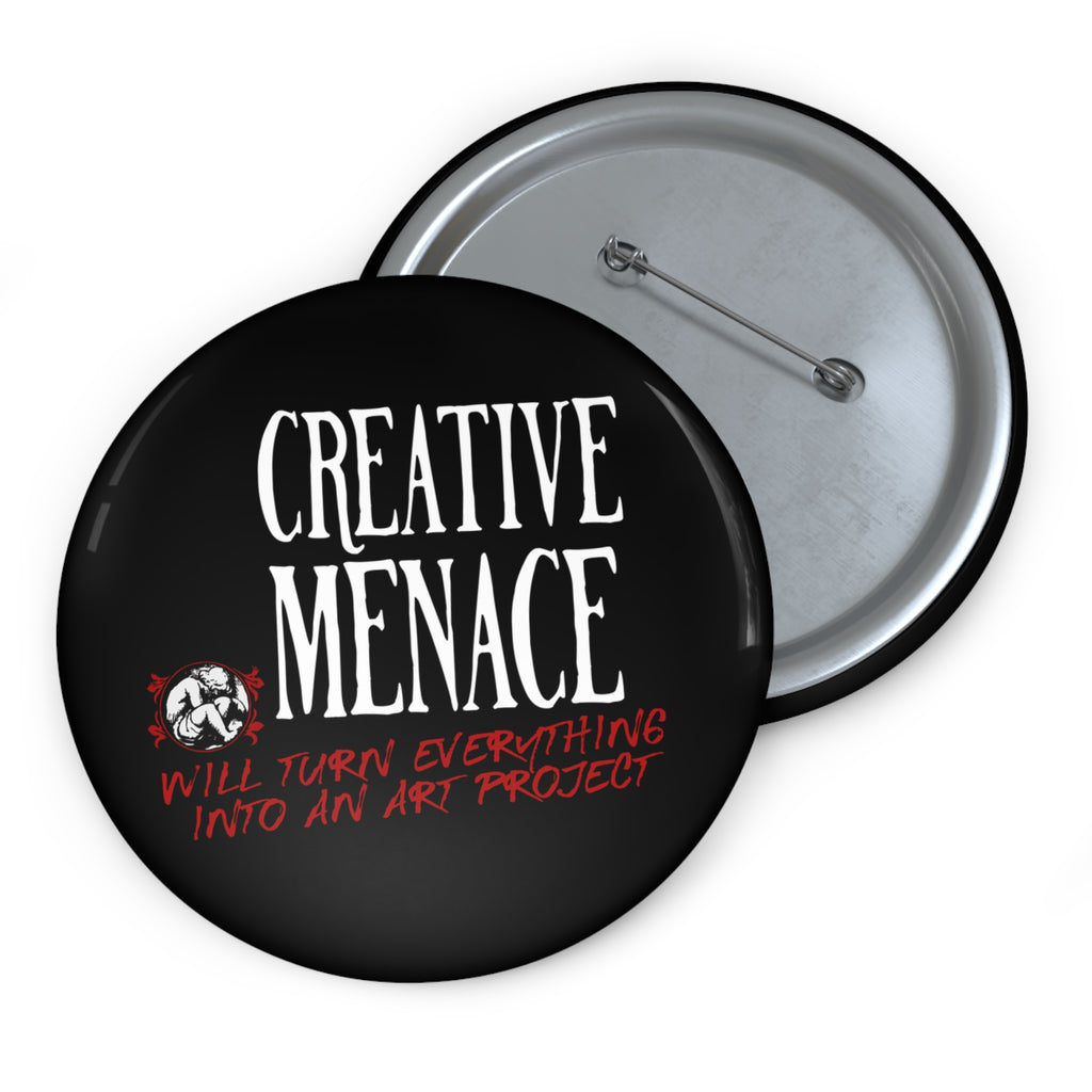 Creative Menace Custom Pin Buttons