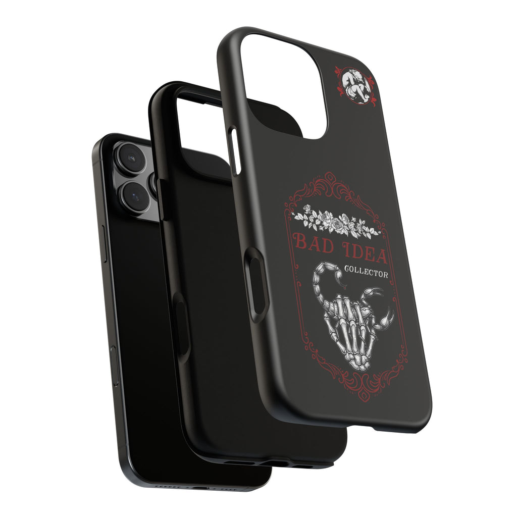 Phone Case — "Bad Idea Collector" Skeleton Heart Protective Case