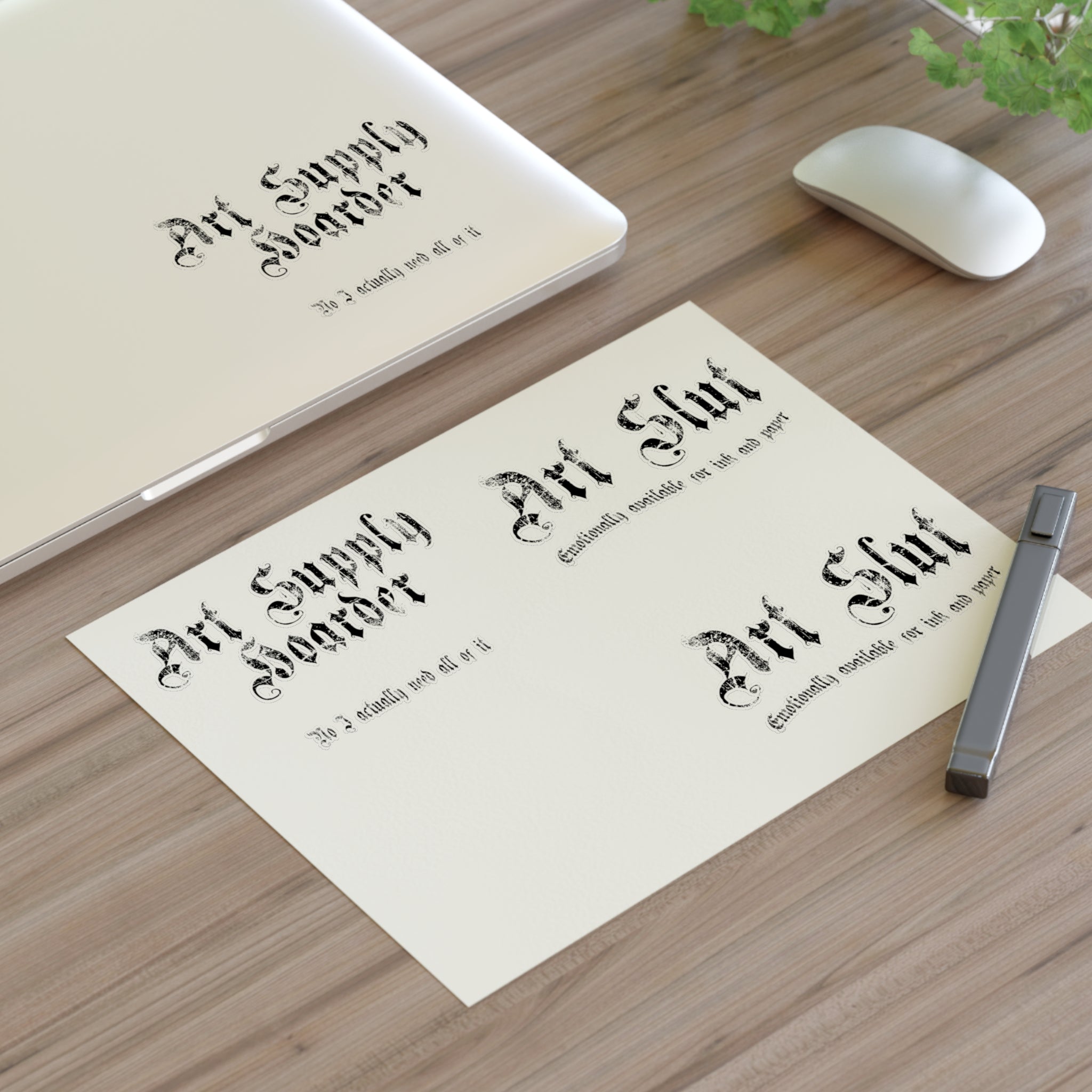 "Art Supply Hoarder" & "Art Slut" Decorative Decals