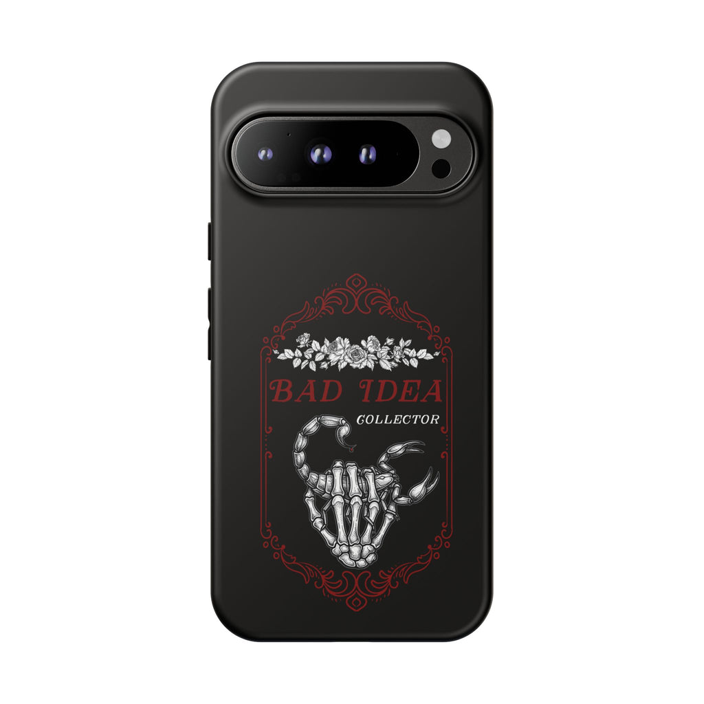 Phone Case — "Bad Idea Collector" Skeleton Heart Protective Case
