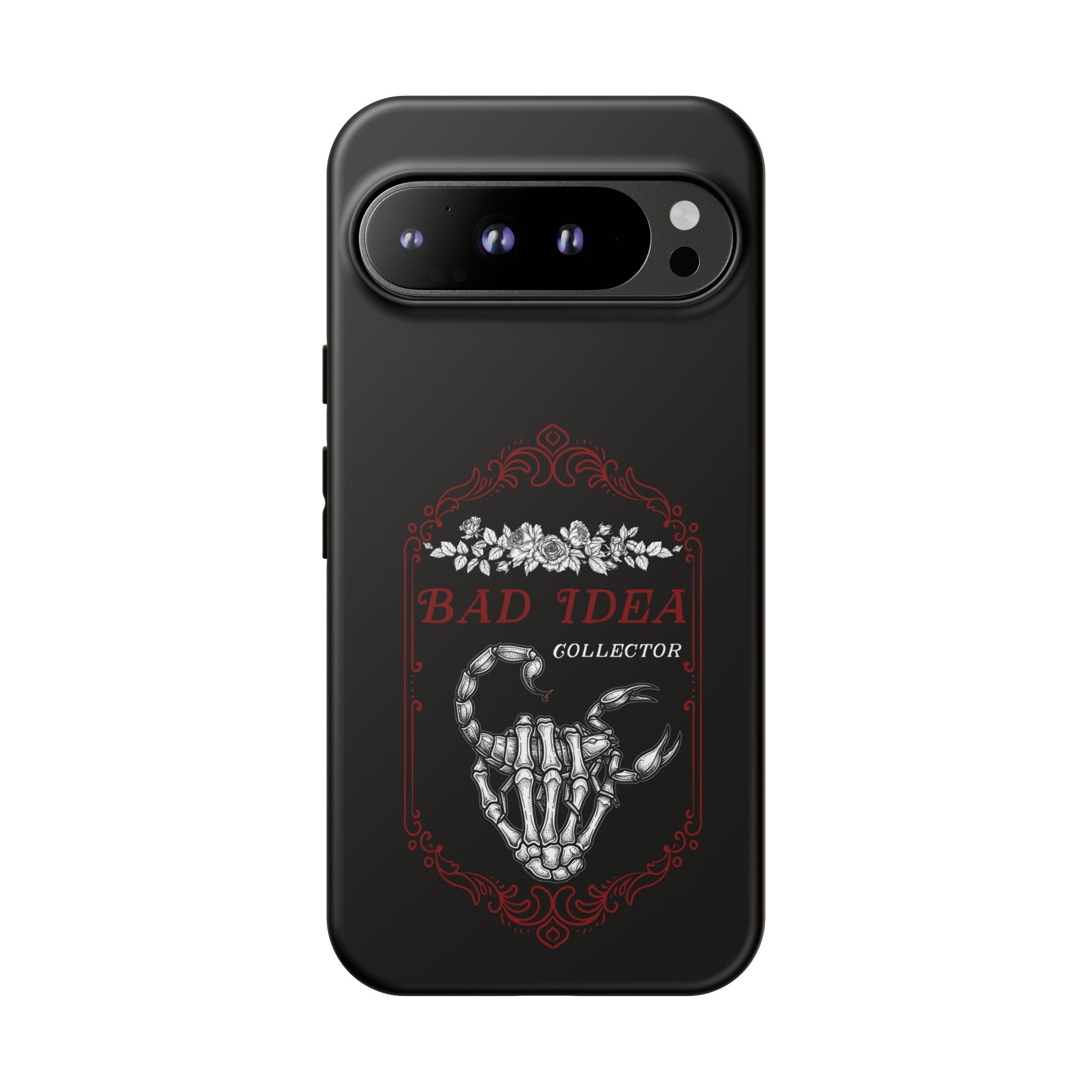 Phone Case — "Bad Idea Collector" Skeleton Heart Protective Case