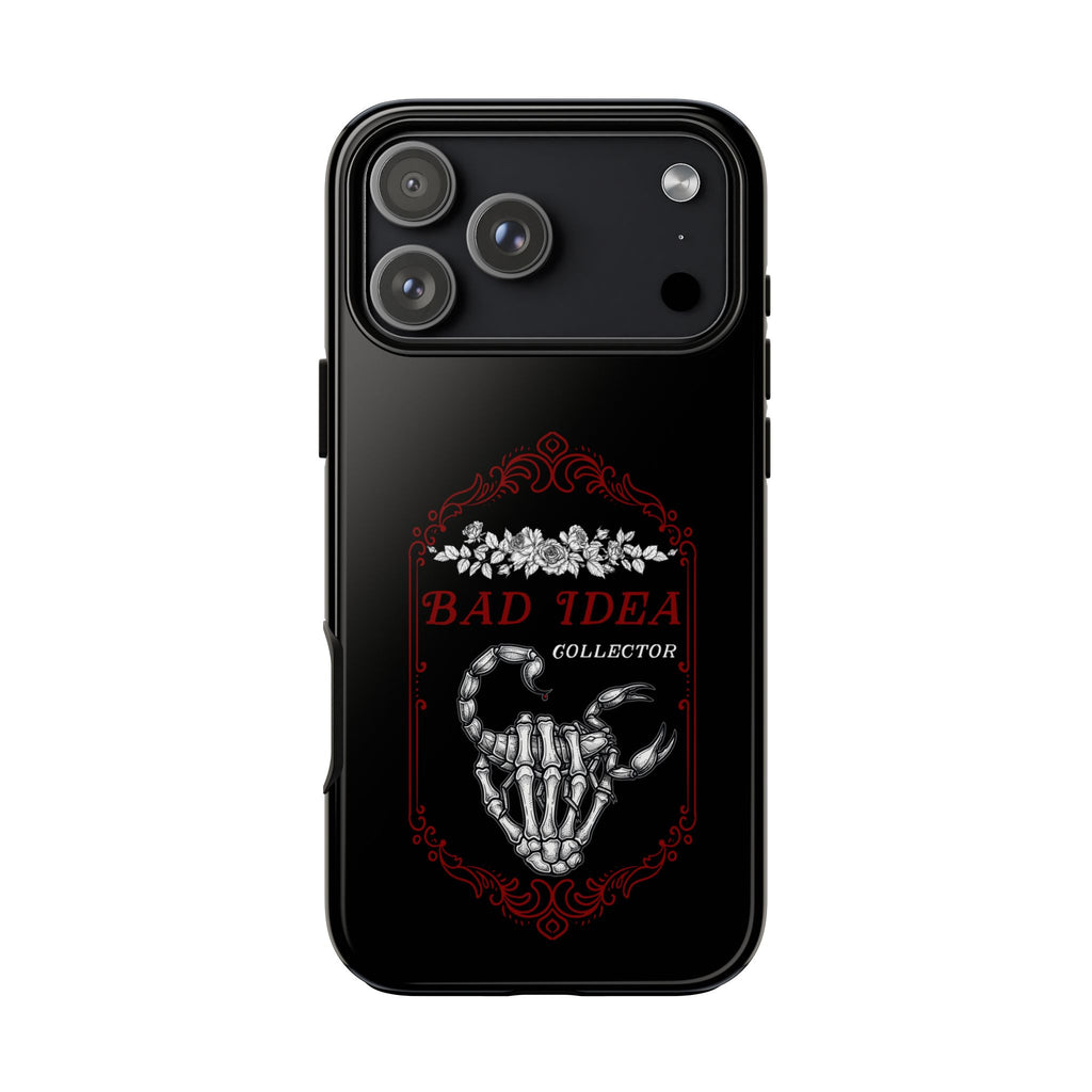 Phone Case — "Bad Idea Collector" Skeleton Heart Protective Case
