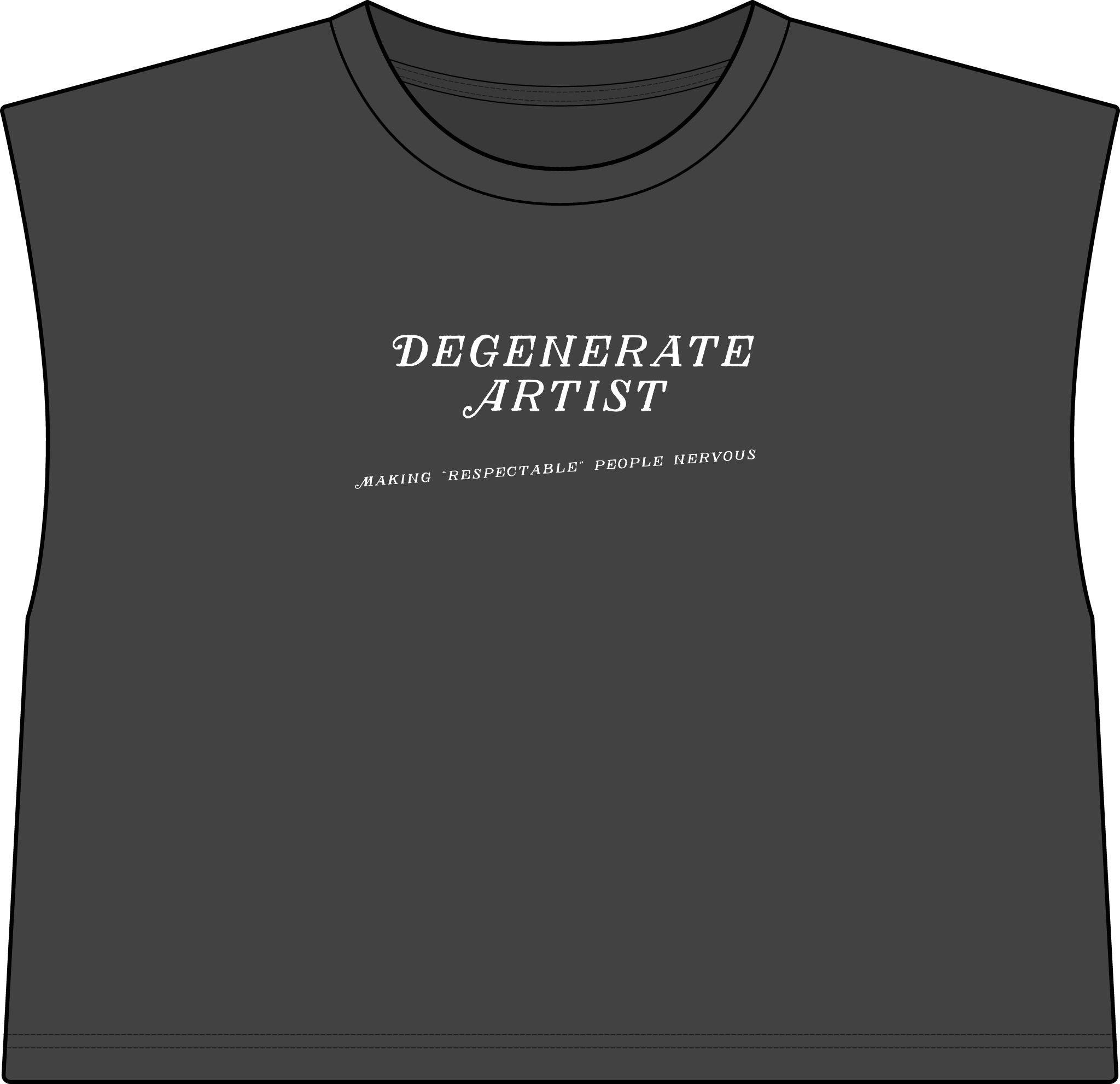 "Degenerate Artist" Muscle Tee
