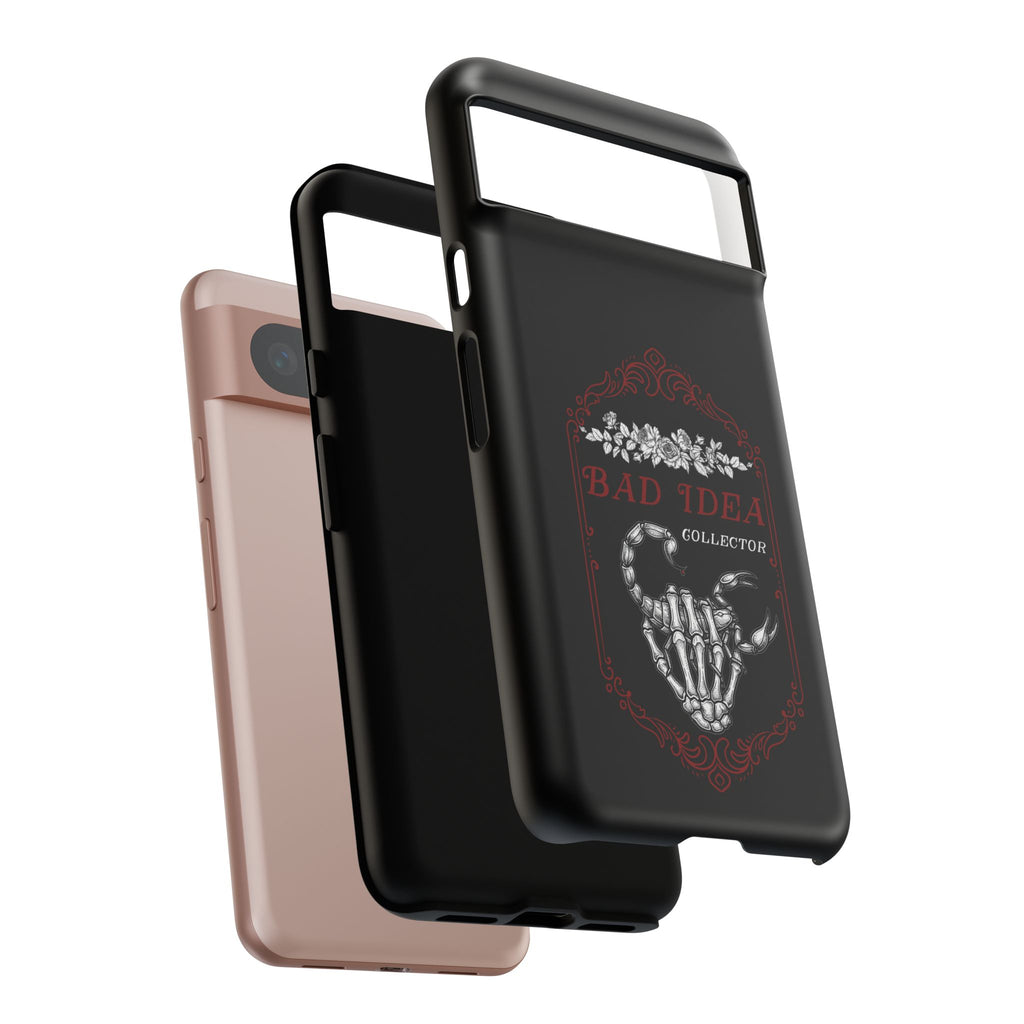 Phone Case — "Bad Idea Collector" Skeleton Heart Protective Case