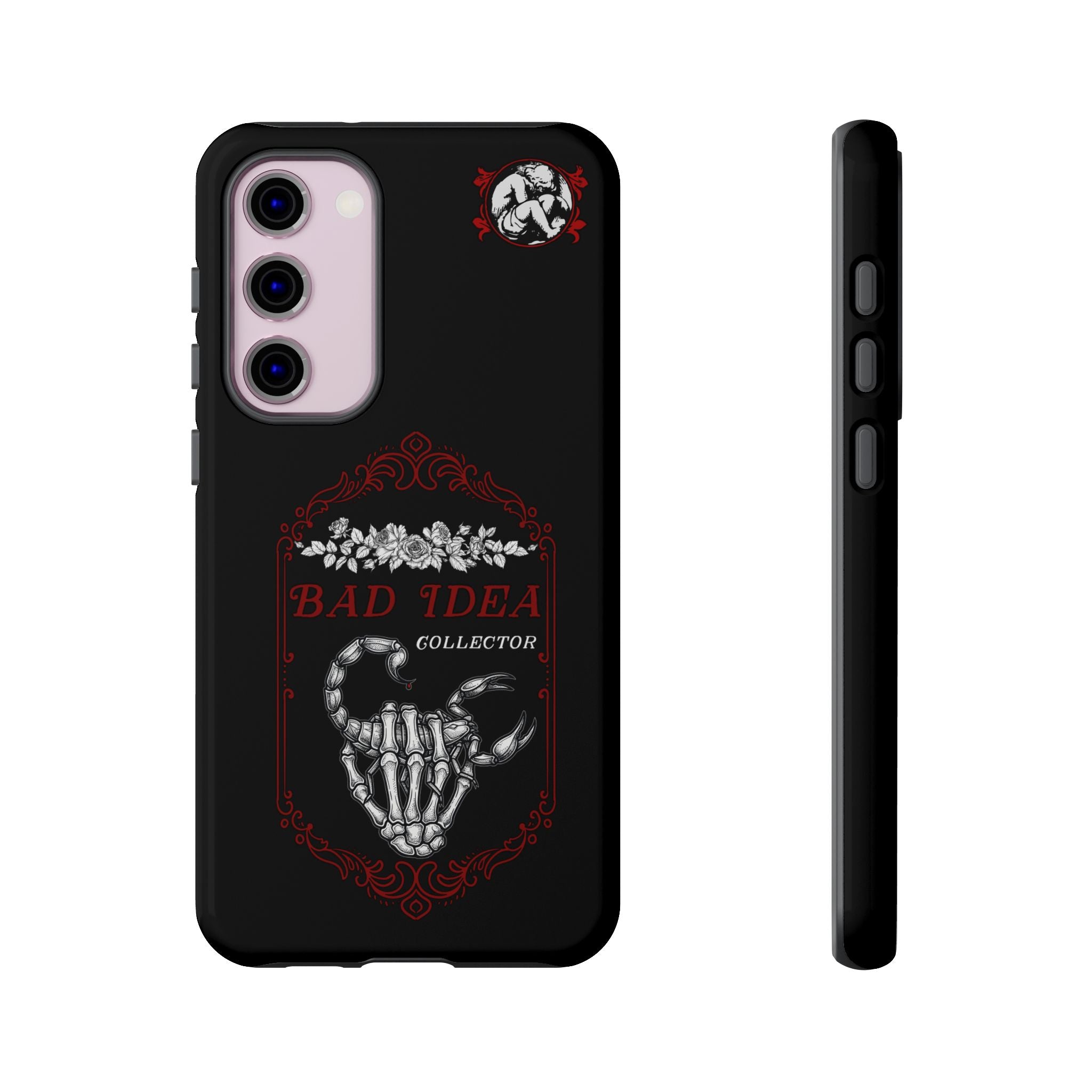 Phone Case — "Bad Idea Collector" Skeleton Heart Protective Case