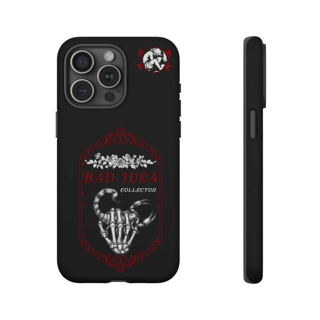 Phone Case — "Bad Idea Collector" Skeleton Heart Protective Case