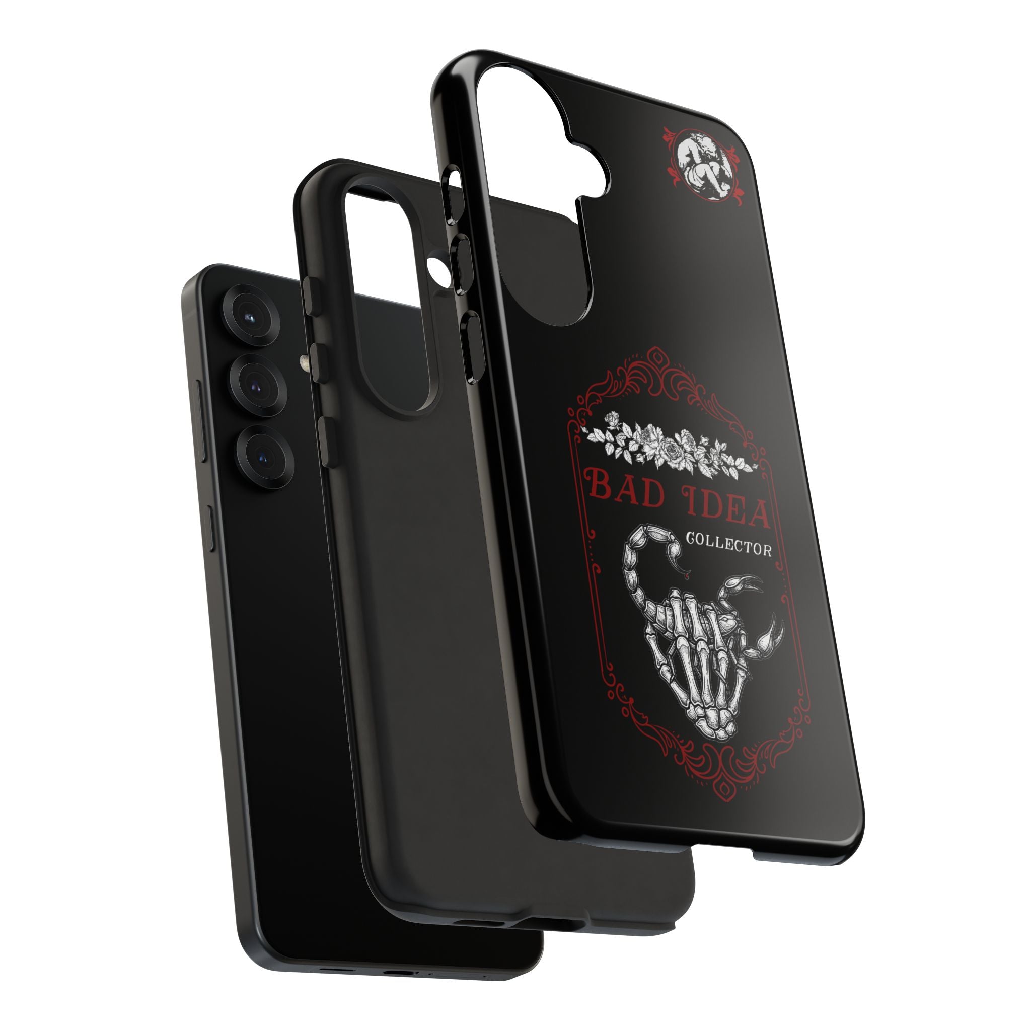 Phone Case — "Bad Idea Collector" Skeleton Heart Protective Case
