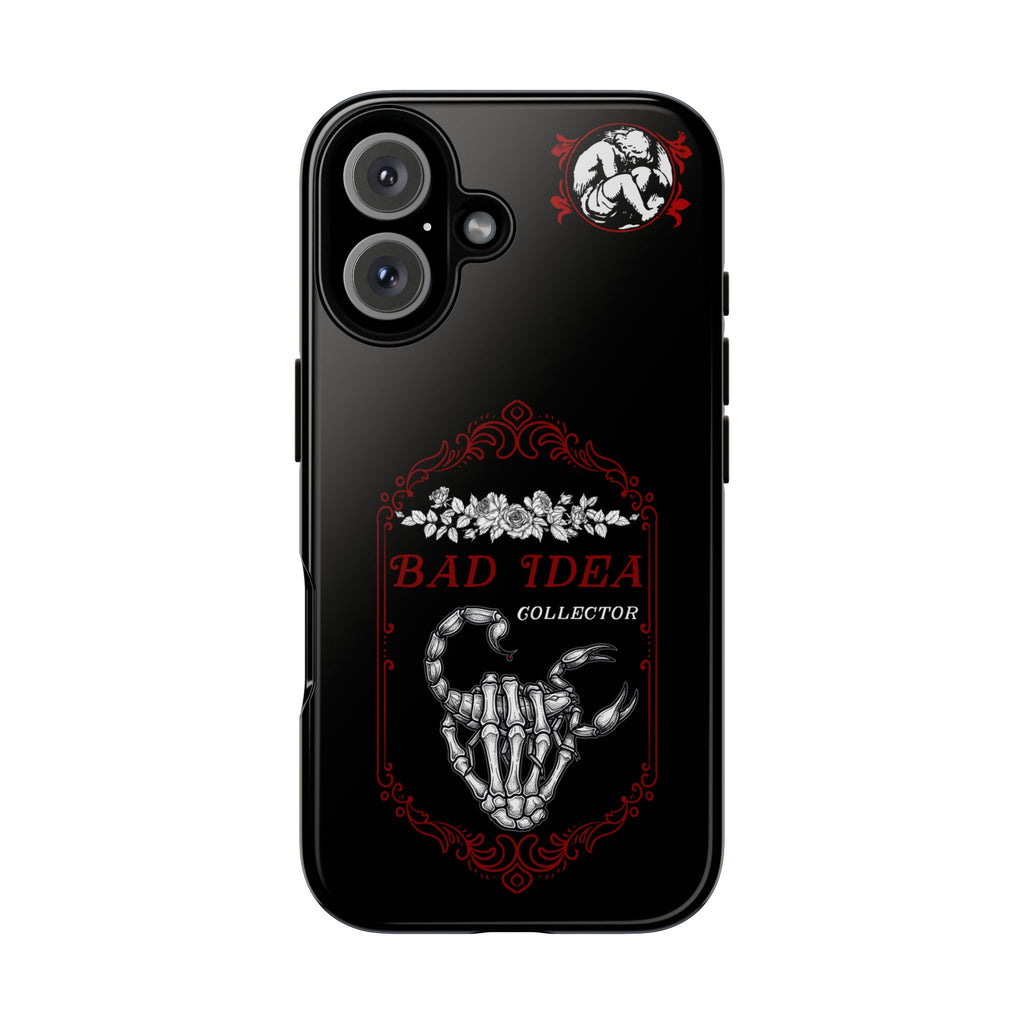 Phone Case — "Bad Idea Collector" Skeleton Heart Protective Case