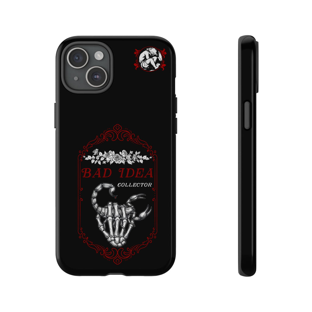Phone Case — "Bad Idea Collector" Skeleton Heart Protective Case