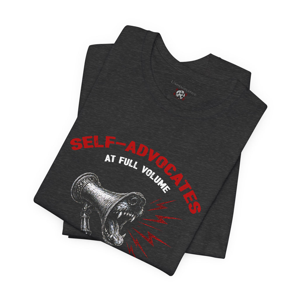 “Self-Advocate” Unisex Jersey Short Sleeve Tee
