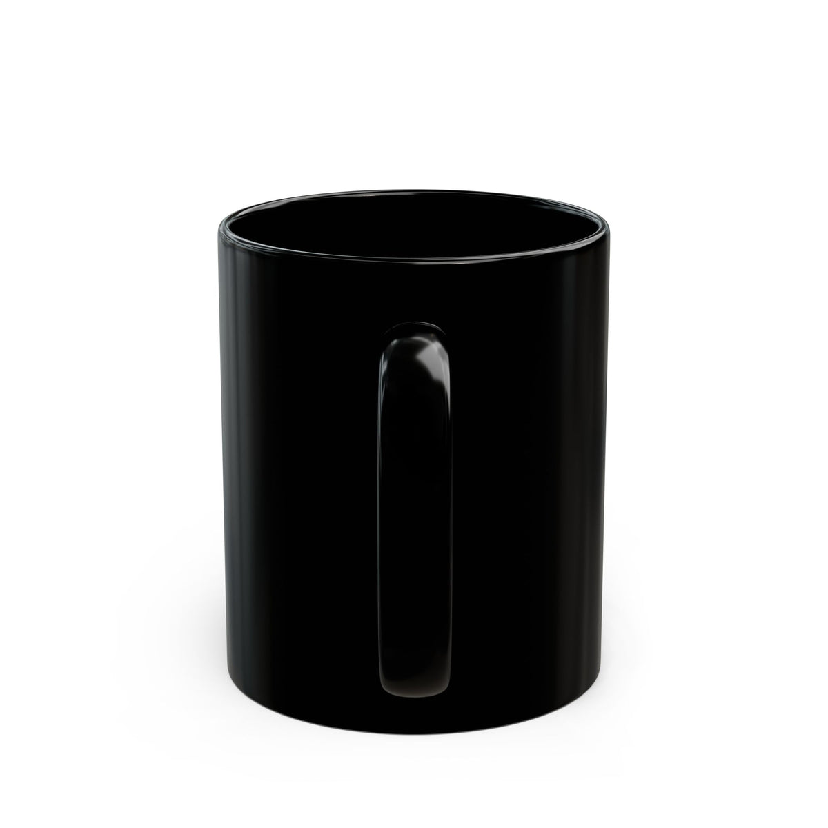 Art Supply Hoarder black coffee mug with original Unimaginative design, alternate product view