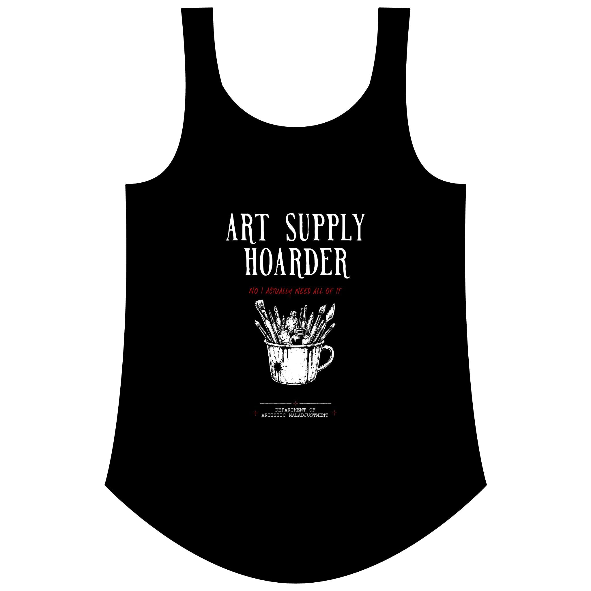Art Supply Hoarder Women's Festival Tank