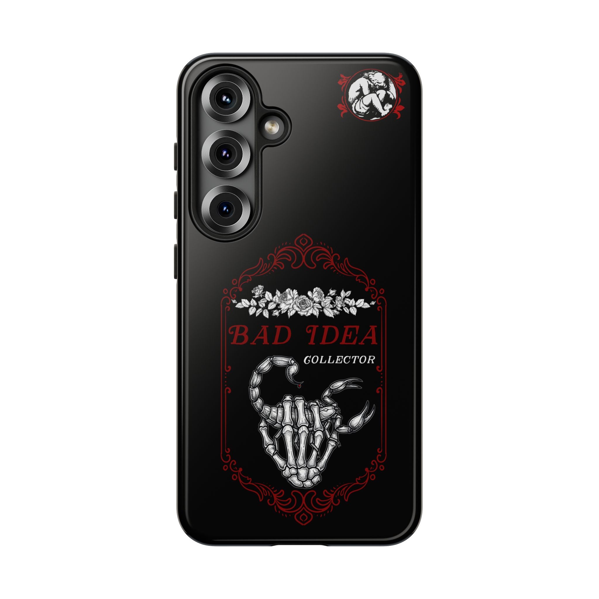 Phone Case — "Bad Idea Collector" Skeleton Heart Protective Case