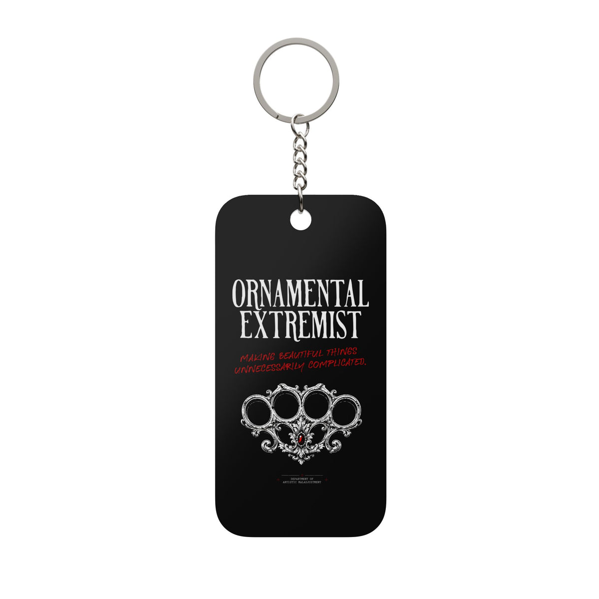 Ornamental Extremist acrylic keychain charm from Unimaginative