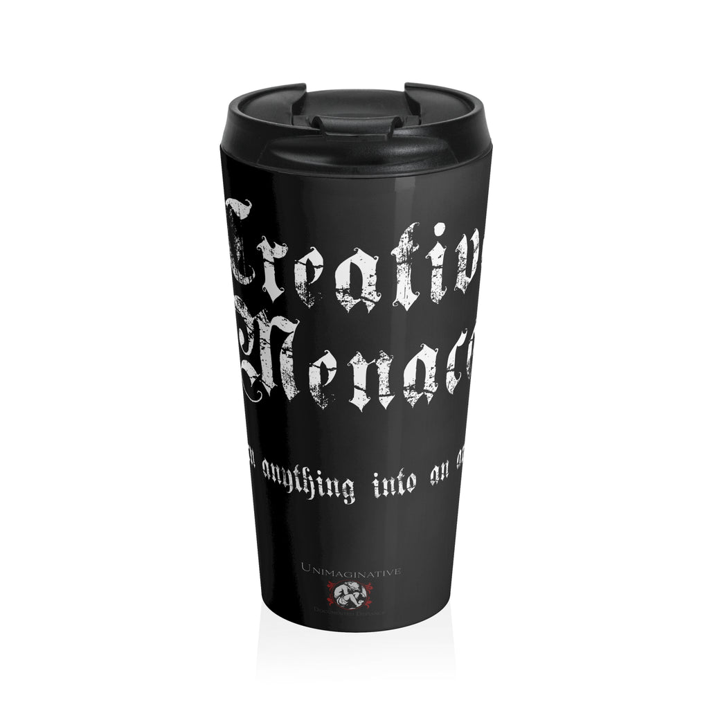 "Creative Menace" Stainless Steel Travel Mug