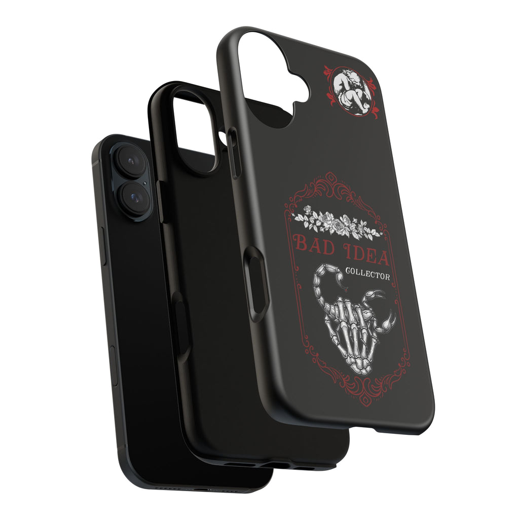 Phone Case — "Bad Idea Collector" Skeleton Heart Protective Case