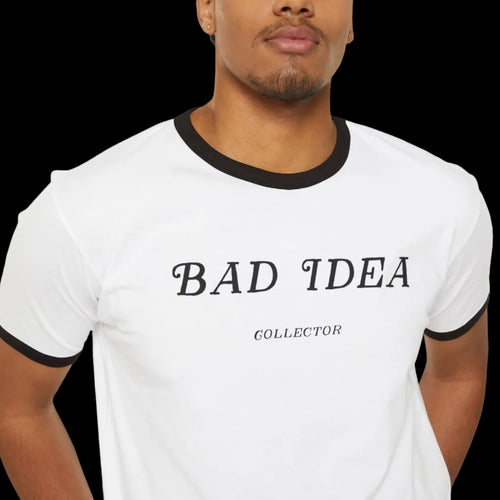 Bad Idea Collector Vol. 1 unisex ringer T-shirt, featured product image
