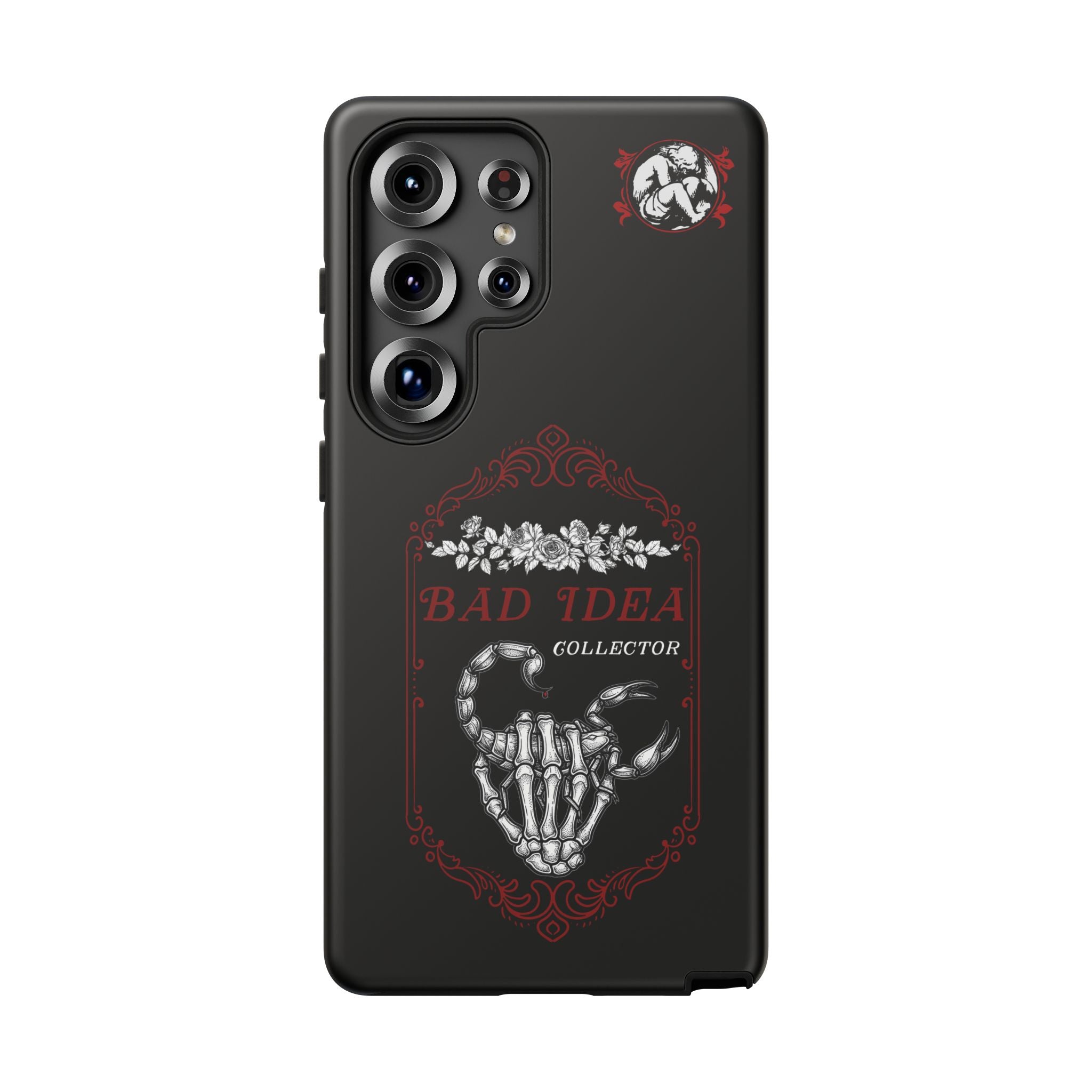 Phone Case — "Bad Idea Collector" Skeleton Heart Protective Case