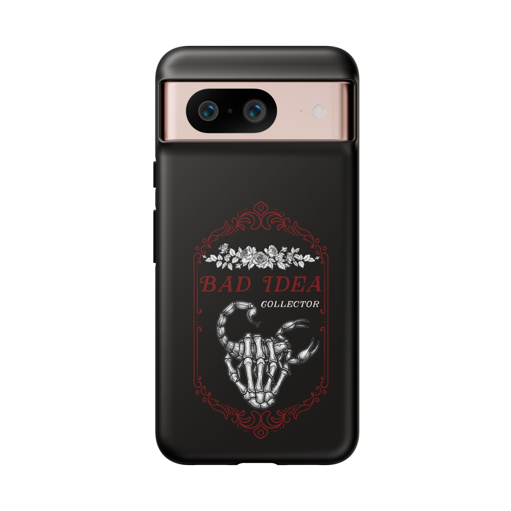 Phone Case — "Bad Idea Collector" Skeleton Heart Protective Case