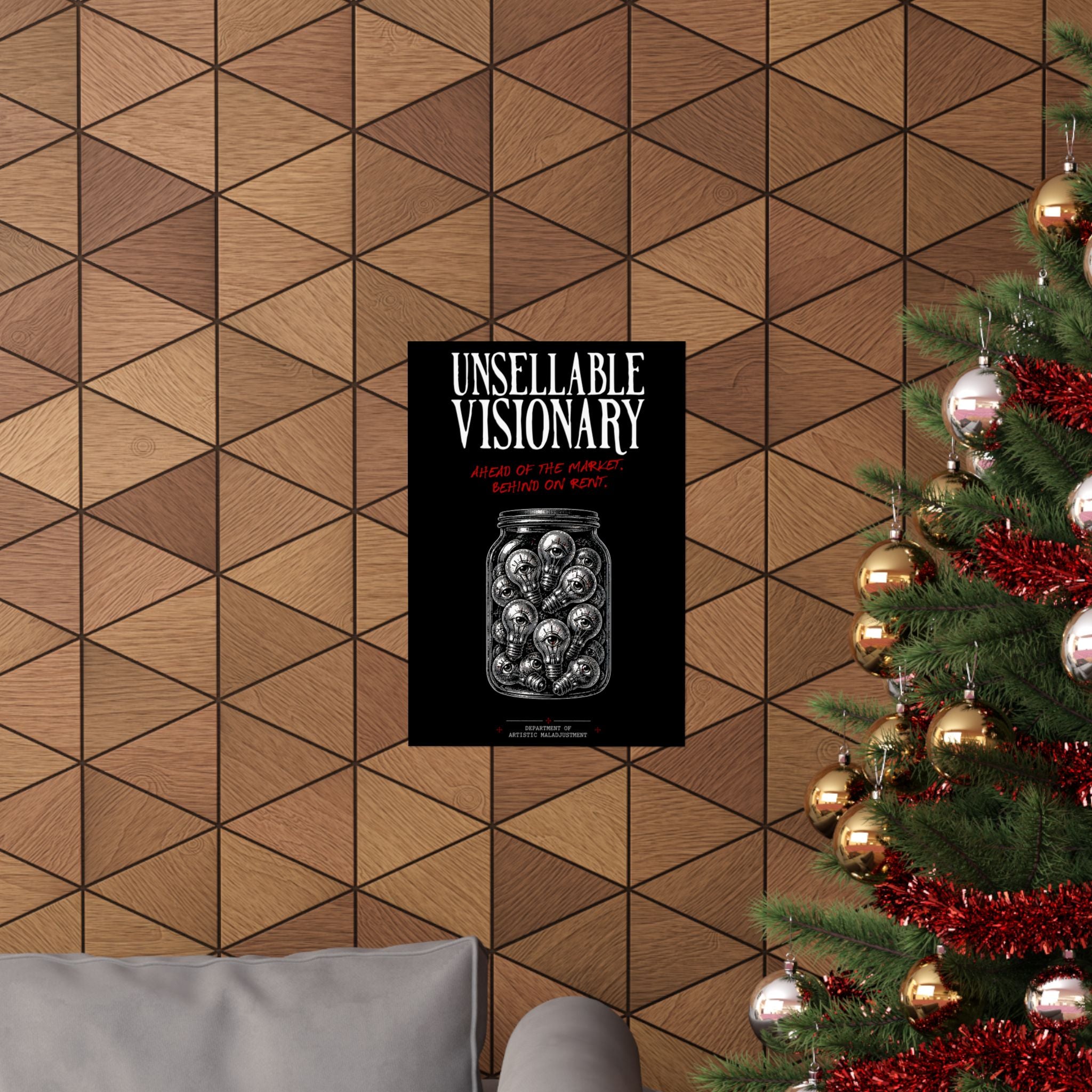 Unsellable Visionary 13×19 matte poster from Unimaginative