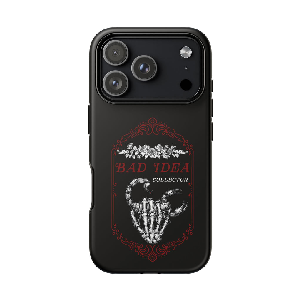 Phone Case — "Bad Idea Collector" Skeleton Heart Protective Case