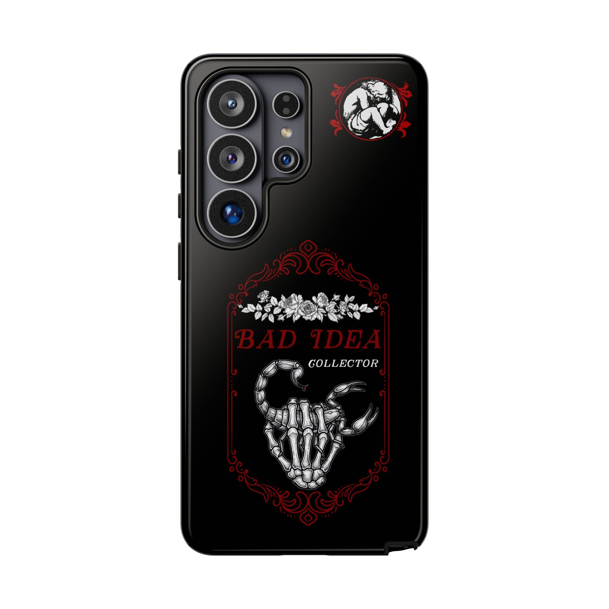 Phone Case — "Bad Idea Collector" Skeleton Heart Protective Case