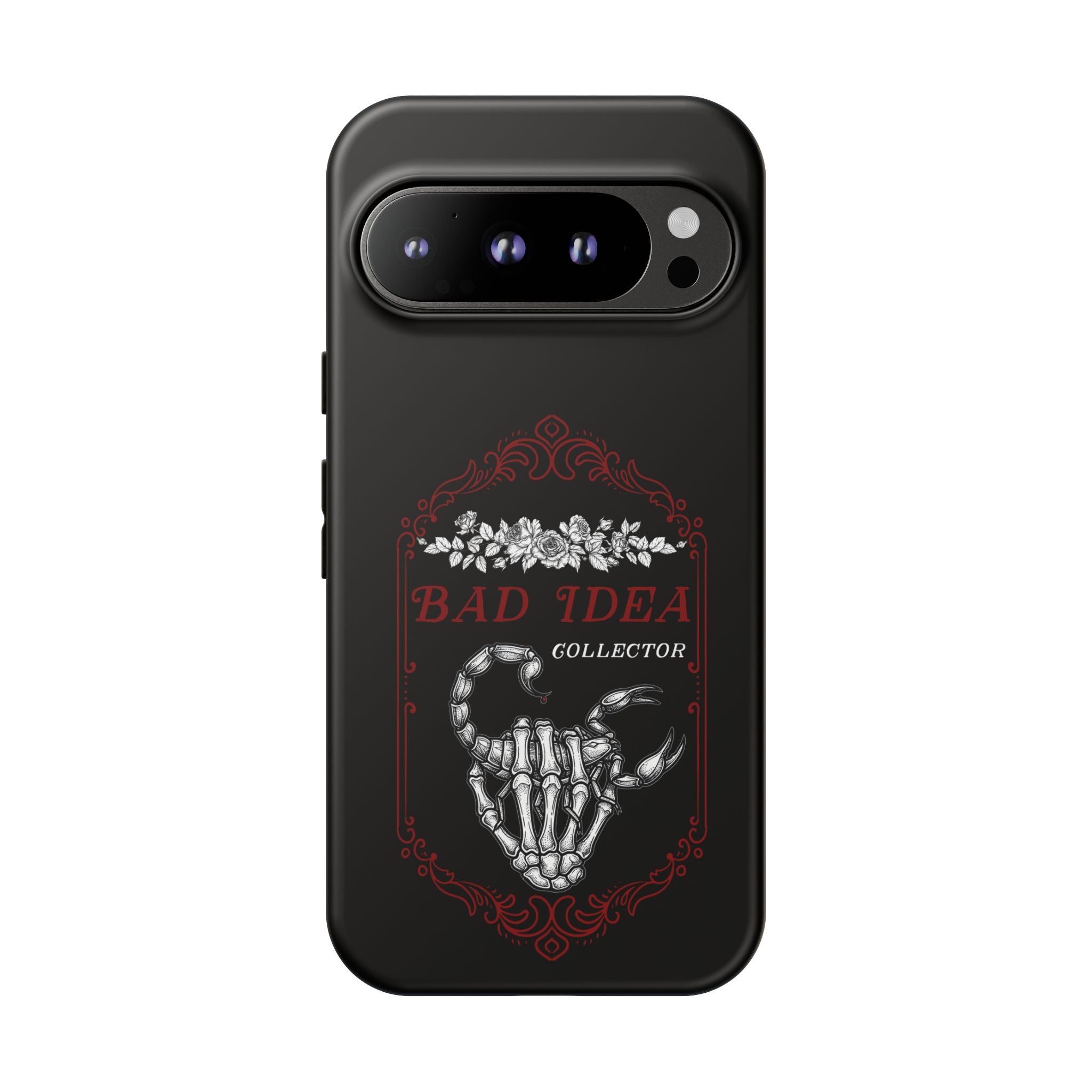 Phone Case — "Bad Idea Collector" Skeleton Heart Protective Case