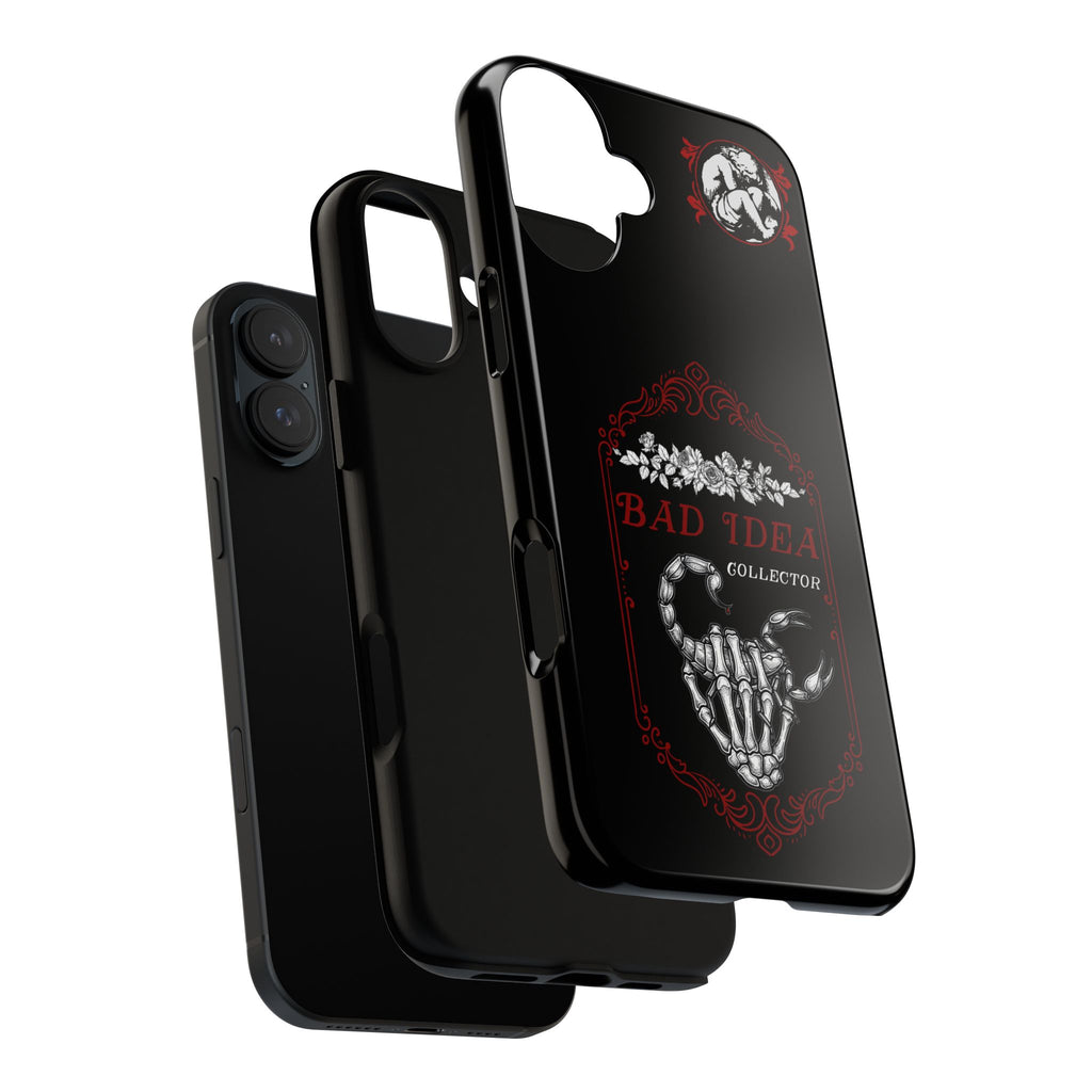 Phone Case — "Bad Idea Collector" Skeleton Heart Protective Case