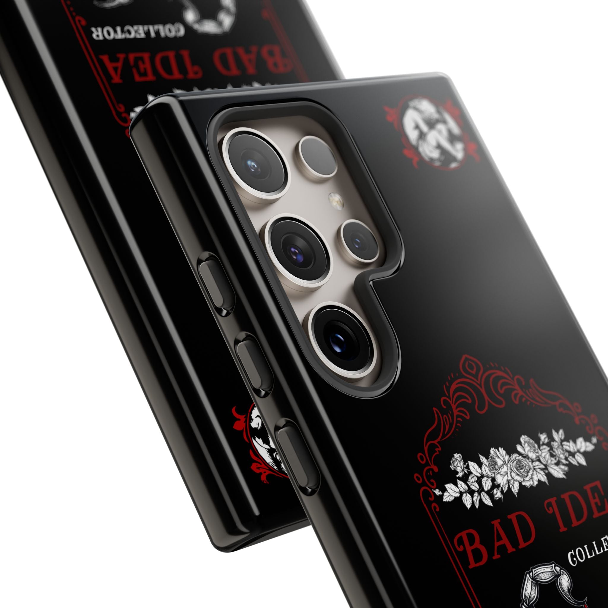 Phone Case — "Bad Idea Collector" Skeleton Heart Protective Case