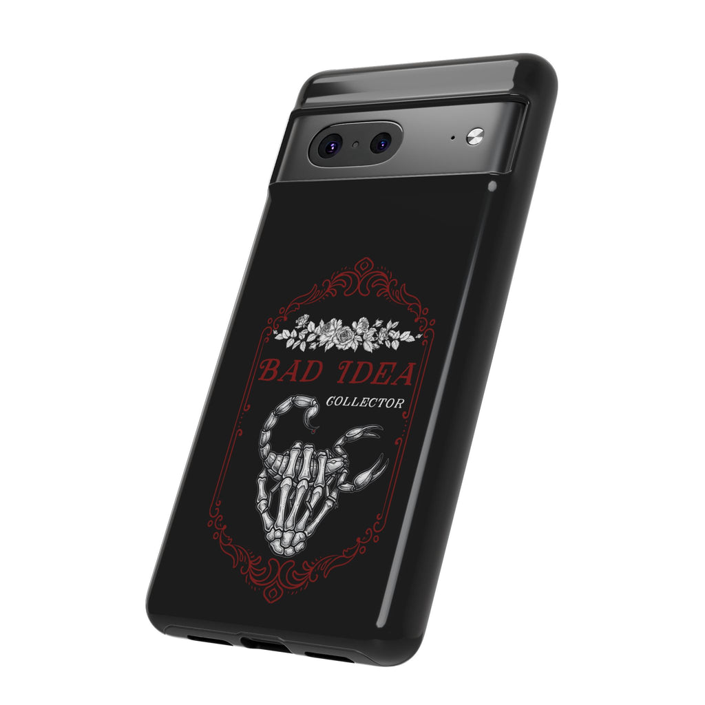 Phone Case — "Bad Idea Collector" Skeleton Heart Protective Case