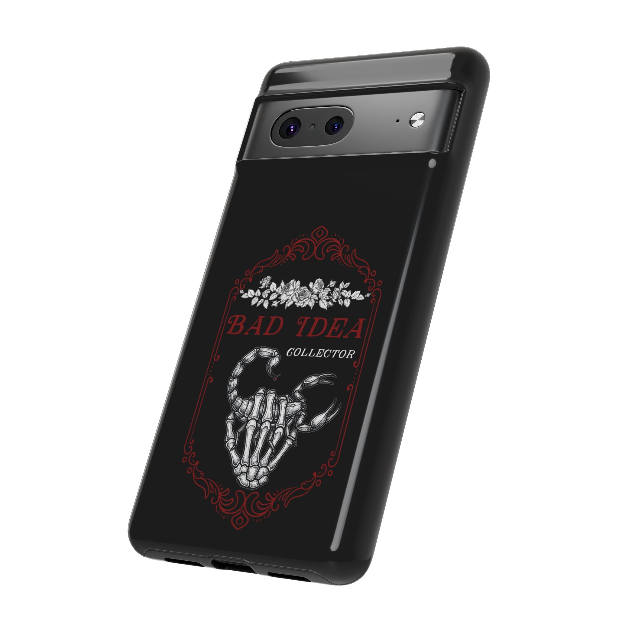 Phone Case — "Bad Idea Collector" Skeleton Heart Protective Case