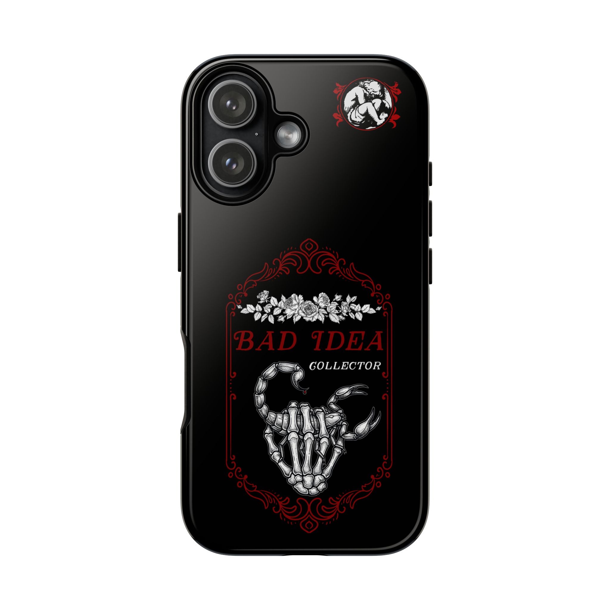Phone Case — "Bad Idea Collector" Skeleton Heart Protective Case