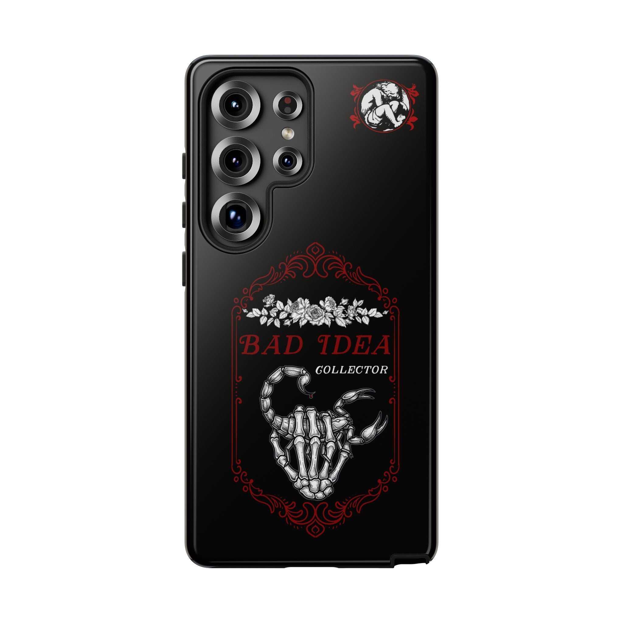 Phone Case — "Bad Idea Collector" Skeleton Heart Protective Case