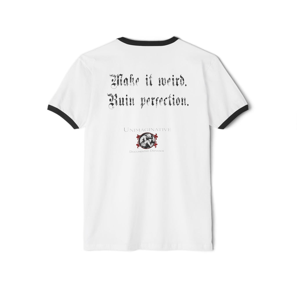 Art Slut unisex ringer T-shirt by Unimaginative, product image 6