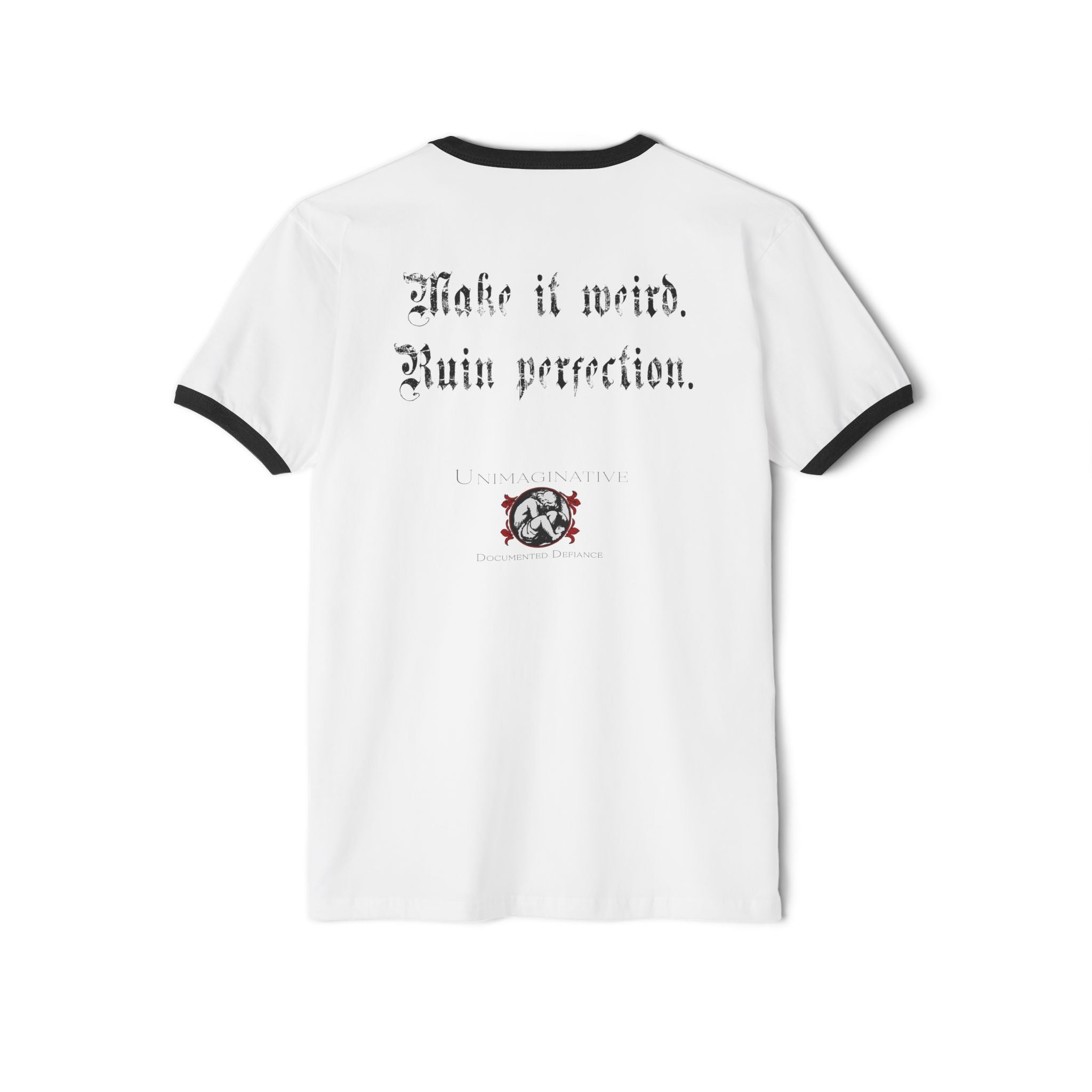 Art Slut unisex ringer T-shirt by Unimaginative, product image 6