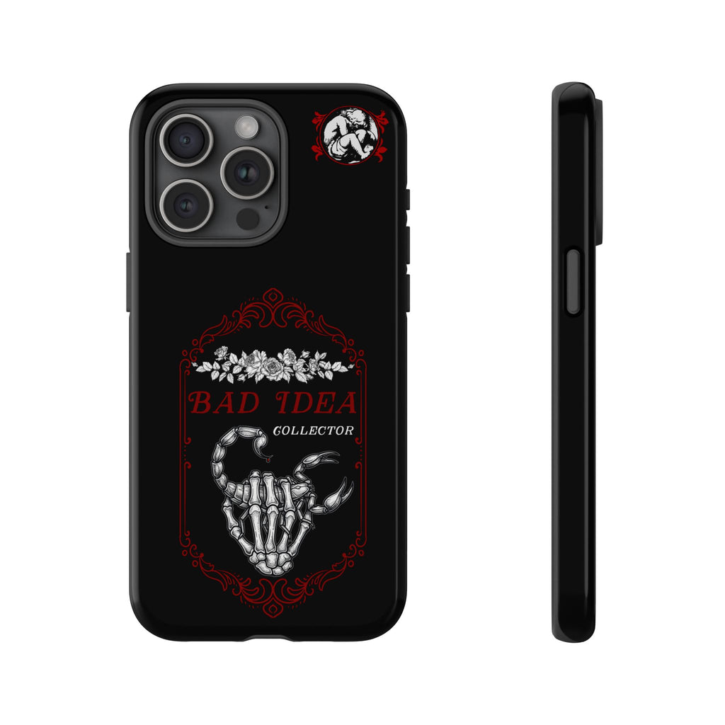 Phone Case — "Bad Idea Collector" Skeleton Heart Protective Case