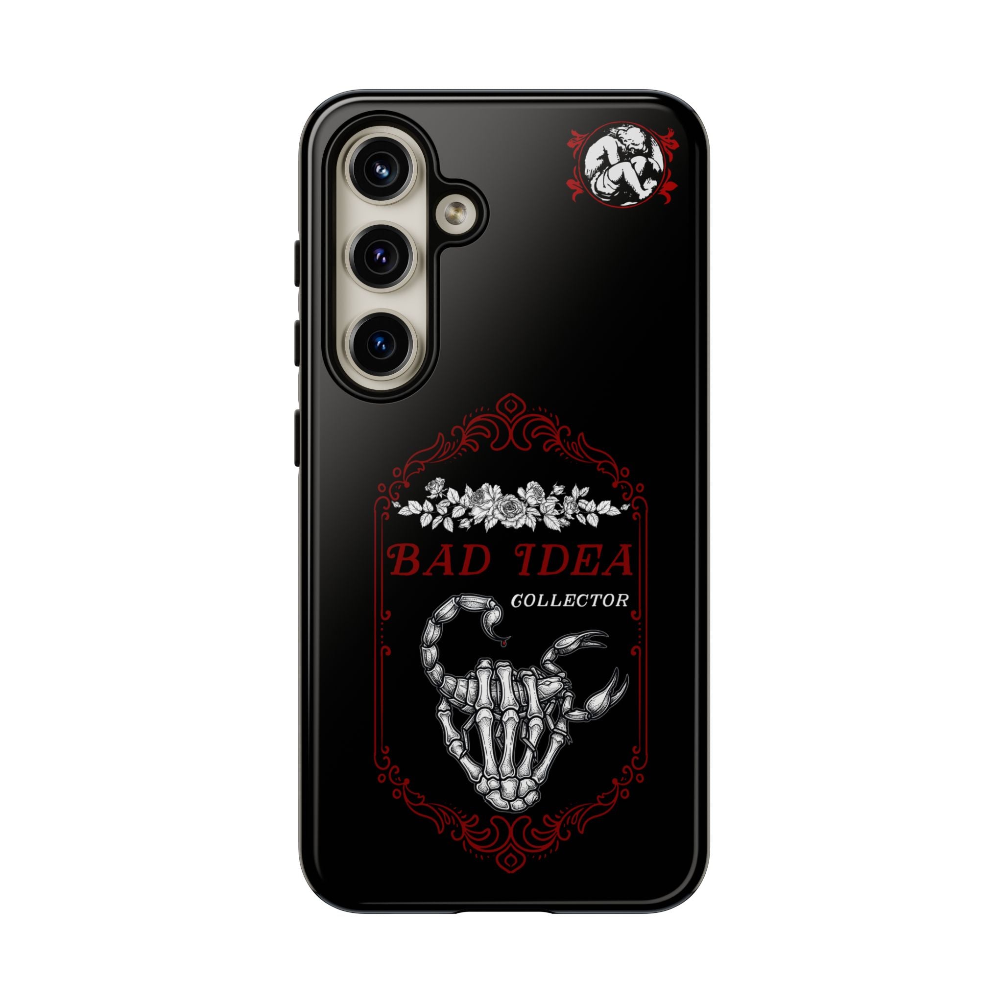 Phone Case — "Bad Idea Collector" Skeleton Heart Protective Case