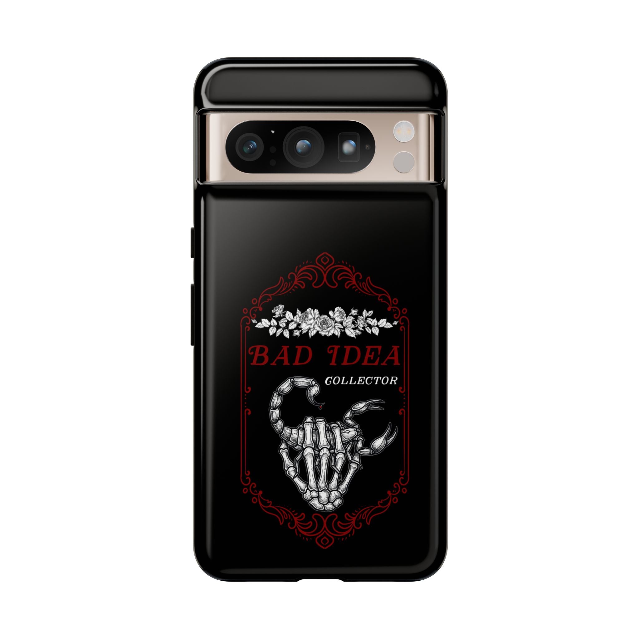 Phone Case — "Bad Idea Collector" Skeleton Heart Protective Case