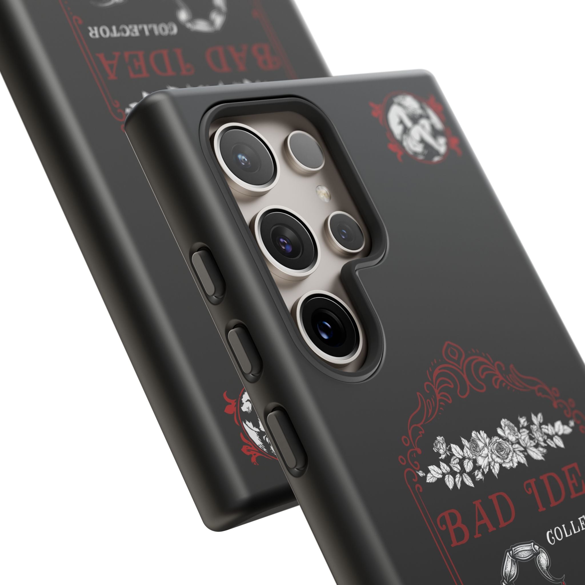 Phone Case — "Bad Idea Collector" Skeleton Heart Protective Case