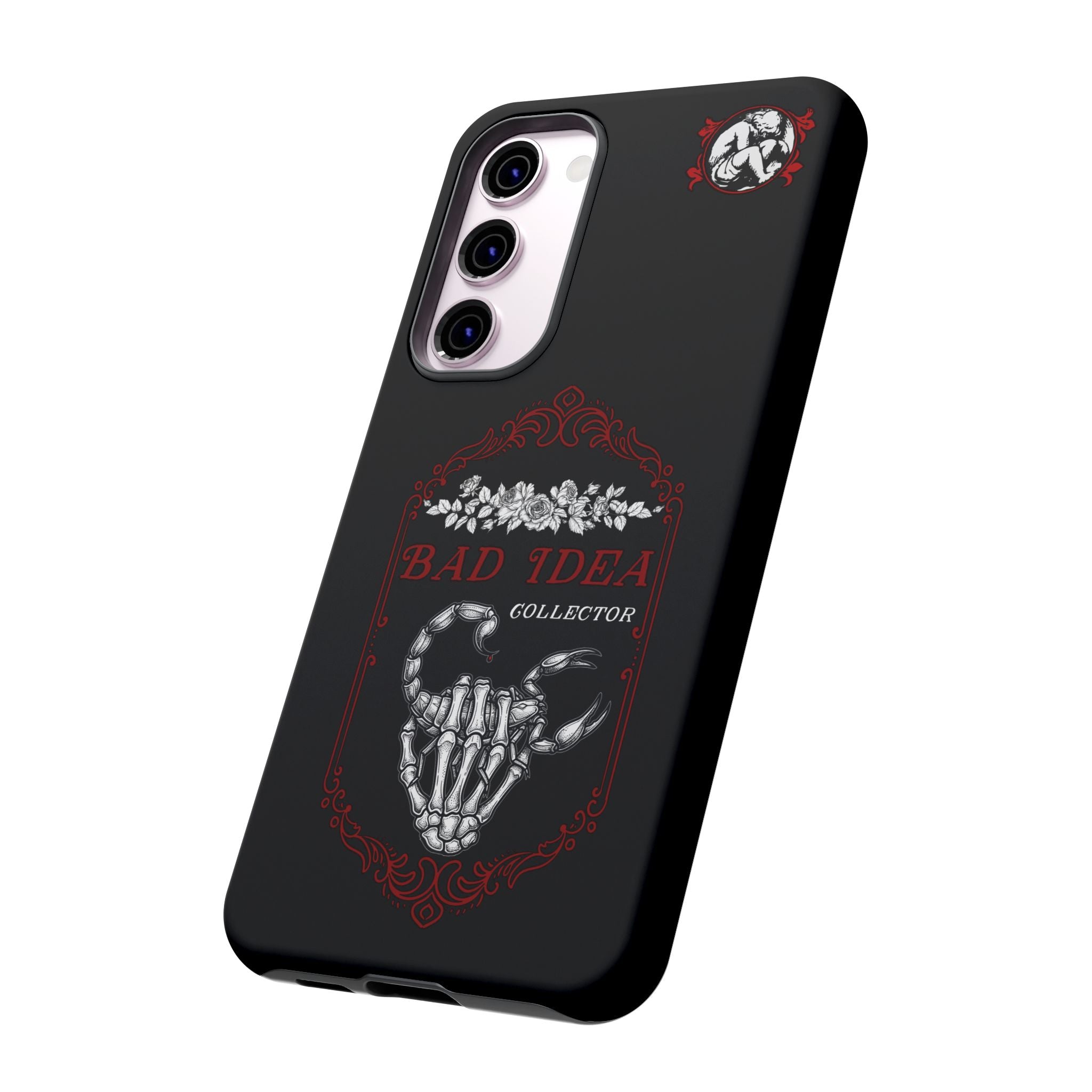 Phone Case — "Bad Idea Collector" Skeleton Heart Protective Case