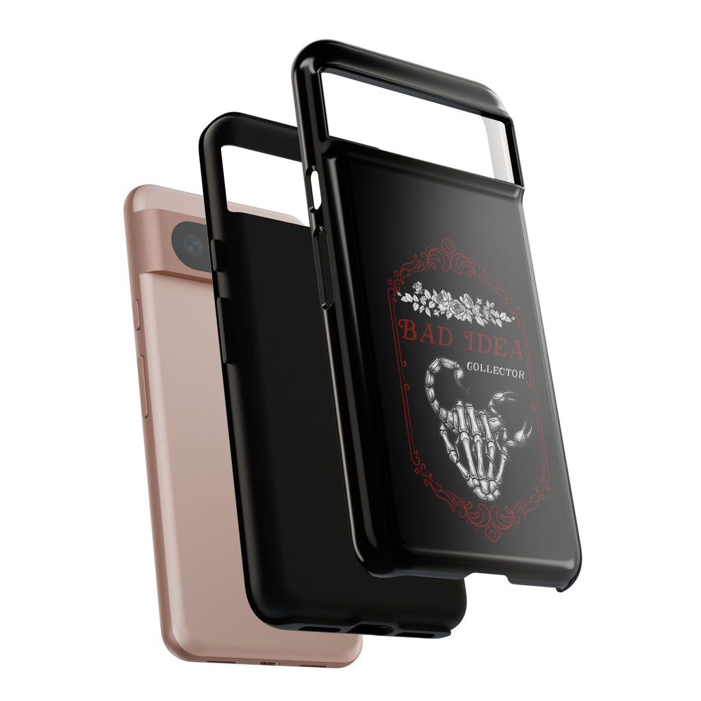 Phone Case — "Bad Idea Collector" Skeleton Heart Protective Case