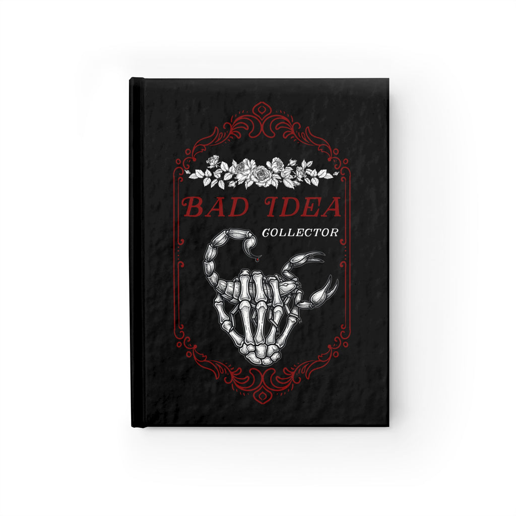 Bad Idea Collector Journal — Gothic Skull Notebook ("Make It Weird, Ruin Perfection")