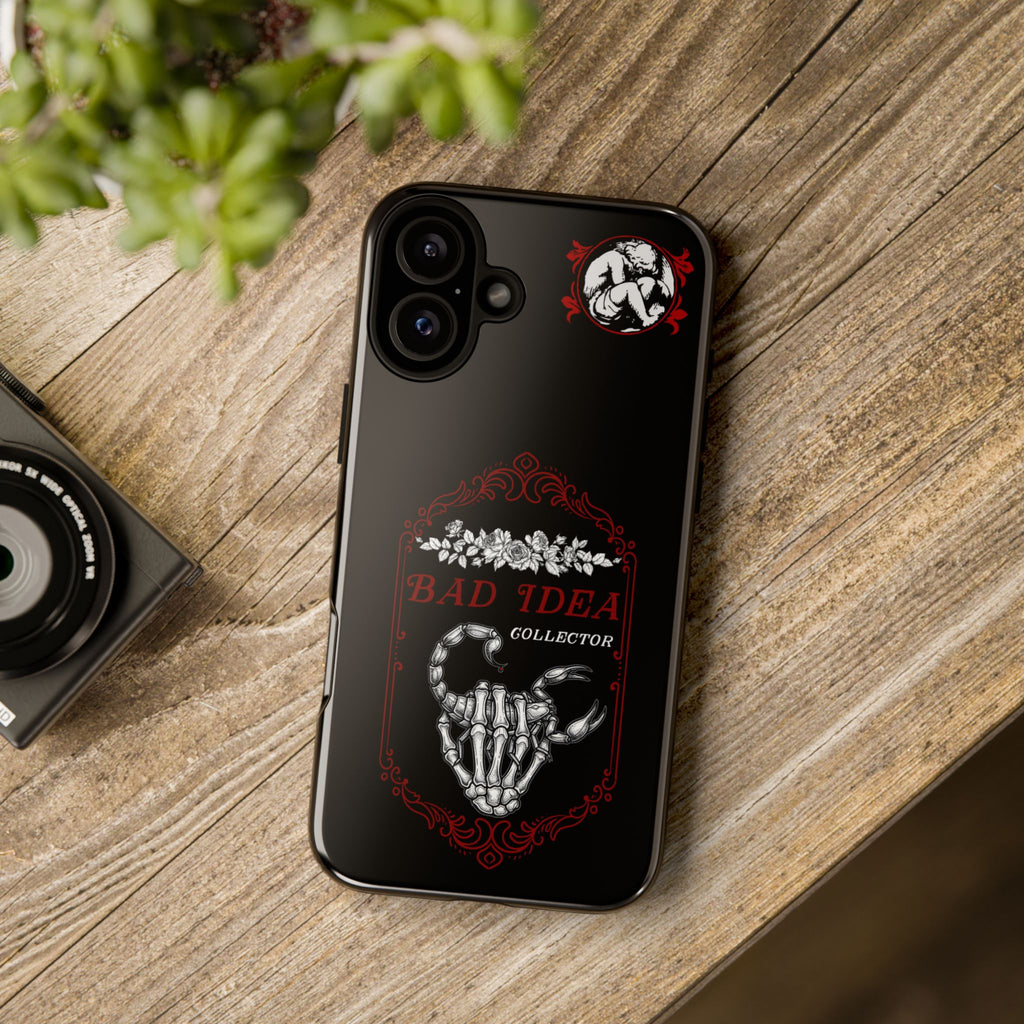 Phone Case — "Bad Idea Collector" Skeleton Heart Protective Case