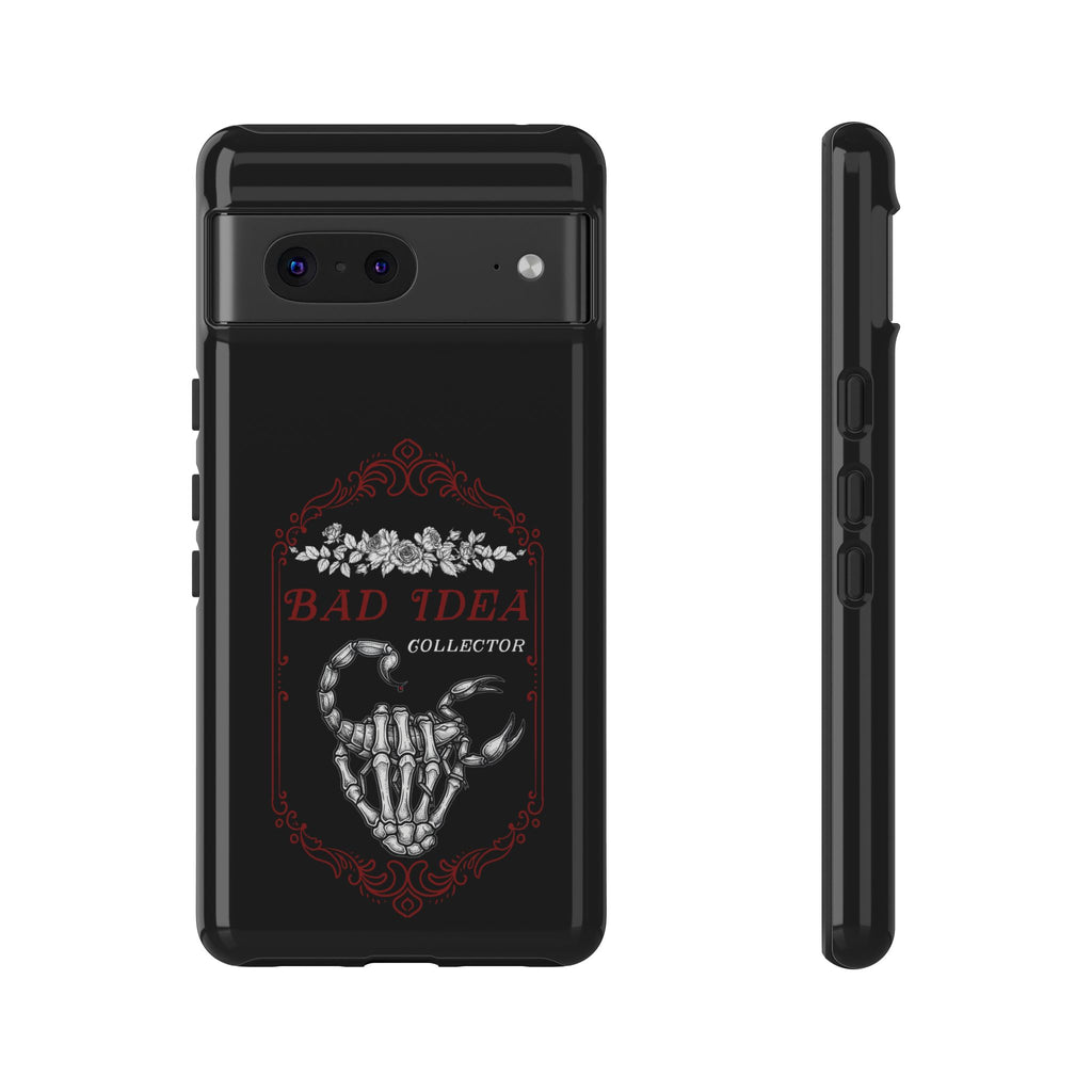 Phone Case — "Bad Idea Collector" Skeleton Heart Protective Case
