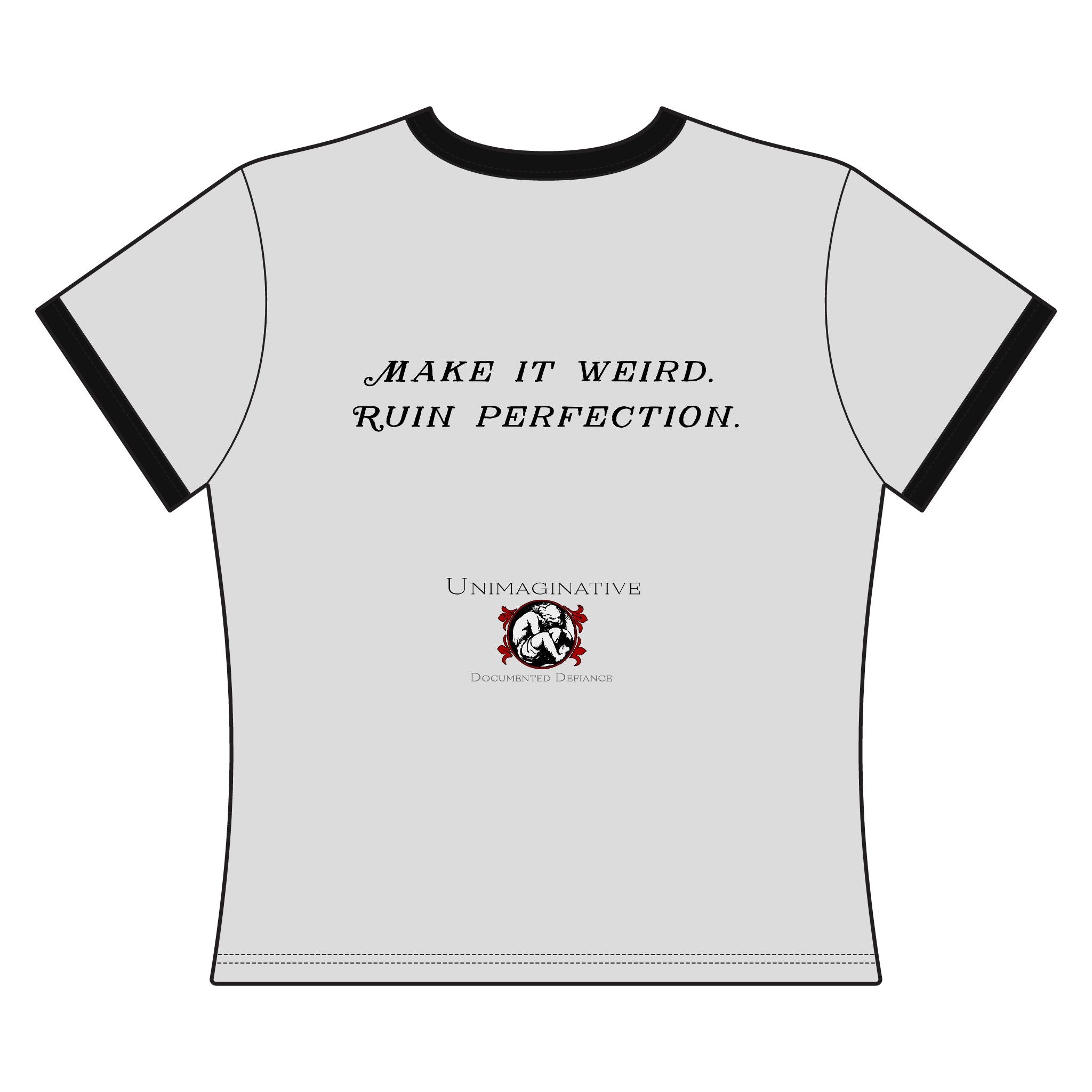 "Fine Art Trash" Women's Ringer Tee